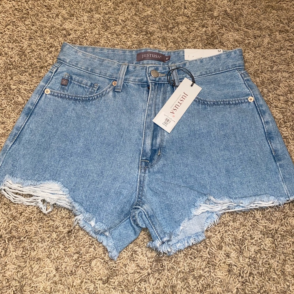 Distressed Jean Shorts